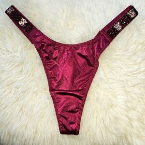Victoria's Secret Very Sexy shine strap thong panty Large